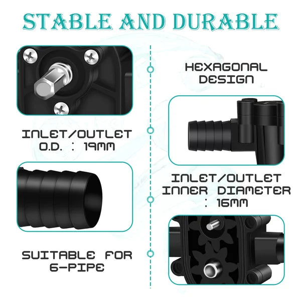 ⏰ ¡Oferta Limitada 50% OFF! 💧 Bomba de Perforación Manual y Autocebante – Traslada Agua Fácilmente en Cualquier Lugar 🔧🏠✨