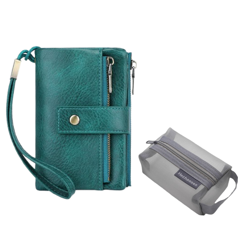 👛 Cartera Triple con Bloqueo RFID – Estilo Retro y Seguridad para tu Día a Día 💼✨