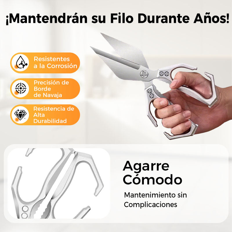 🔥 ¡50% DE DESCUENTO! 🔥 ✂️ Tijeras de Cocina Multifuncionales de Uso Intensivo – Corte Potente, Todo-en-Uno, Resistentes y Prácticas para el Día a Día 🍗🥬🛠️