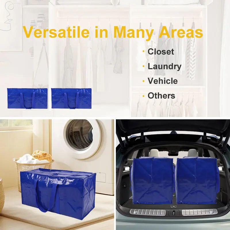 🔥 ¡50% DE DESCUENTO! 🔥 🏠 Bolsa XL Multifuncional Ultra Resistente para Almacenamiento y Mudanzas 🧳✨ – Gran Capacidad, Plegable y Fácil de Transportar