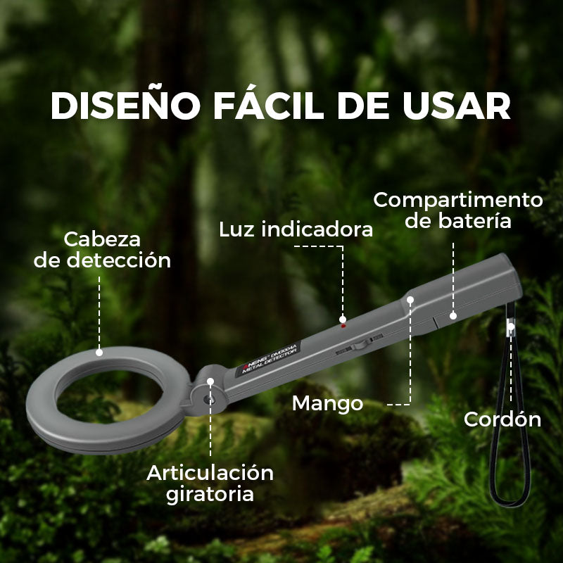 ⏰🔥 ¡Oferta Especial 50% OFF! 🏆 Detector de Metales Manual 360° – Encuentra Oro y Joyas con Precisión ✨💎