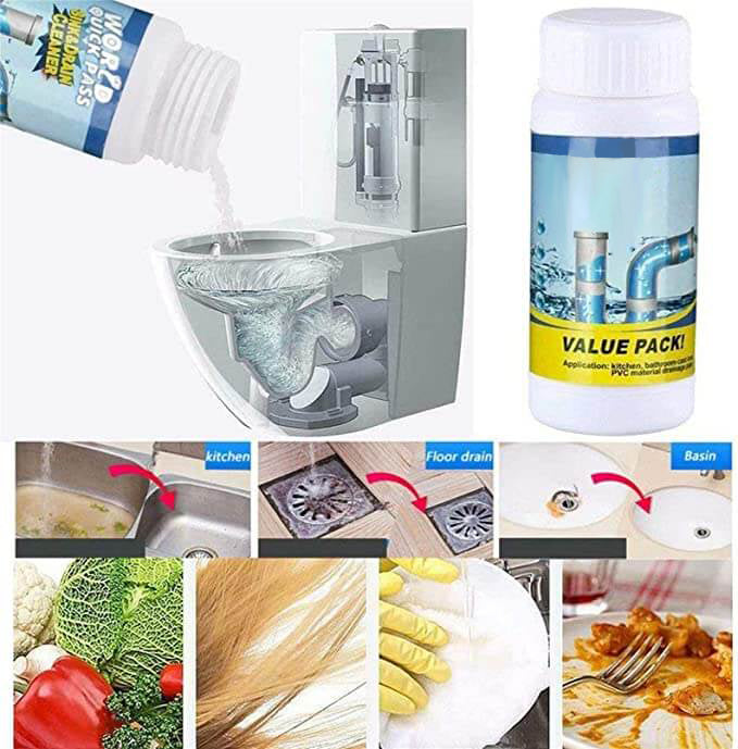 🚿 Desatascador potente, destapa al instante, limpieza total de desagües de cocina! 💪