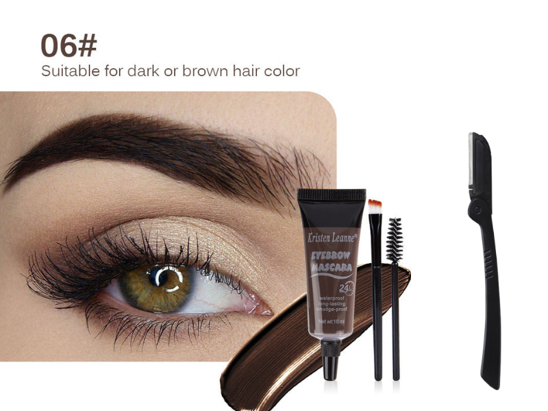 🌟✨ Tinte para Cejas Waterproof de 24H – Fórmula Natural, Resistente al Agua, ¡Con Cepillo Incluido para un Diseño Perfecto! 🖌️💖