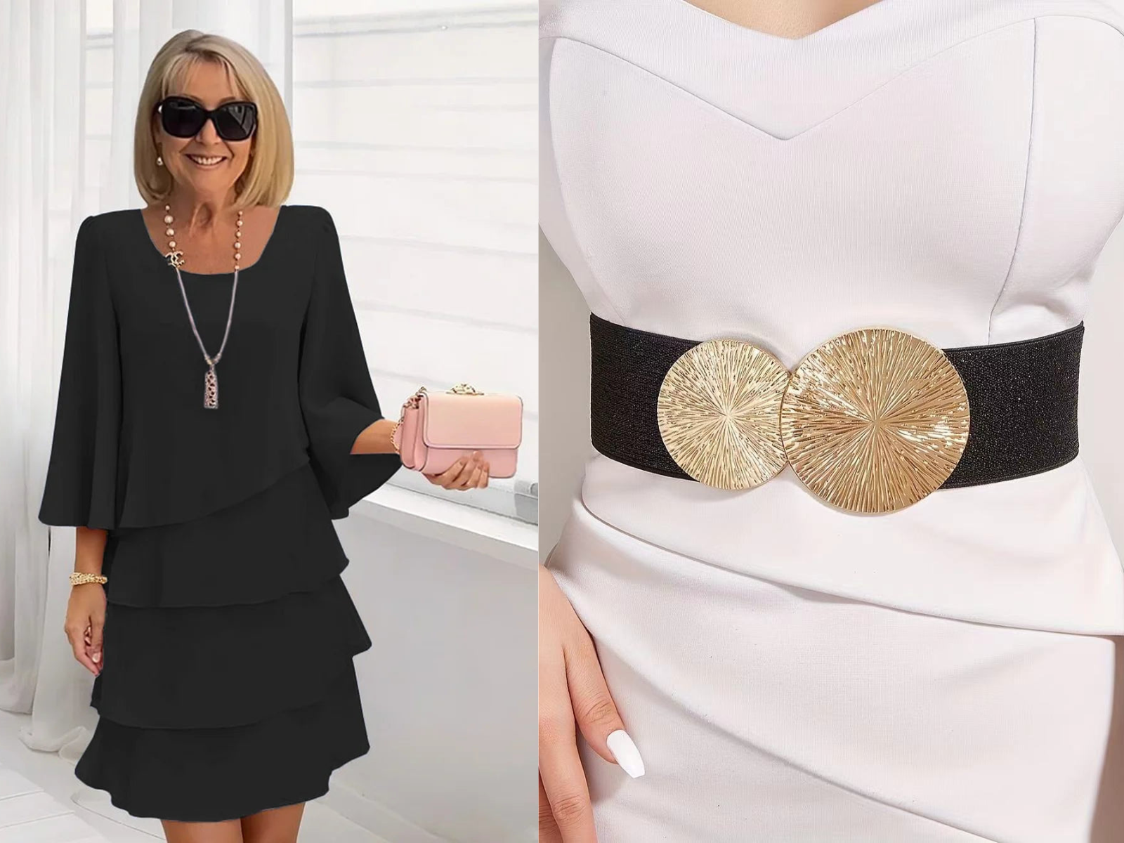 💃✨ Vestido de Mujer con Volantes Escalonados y Mangas Acampanadas – Estilo y Elegancia para Cada Ocasión 🌸👗