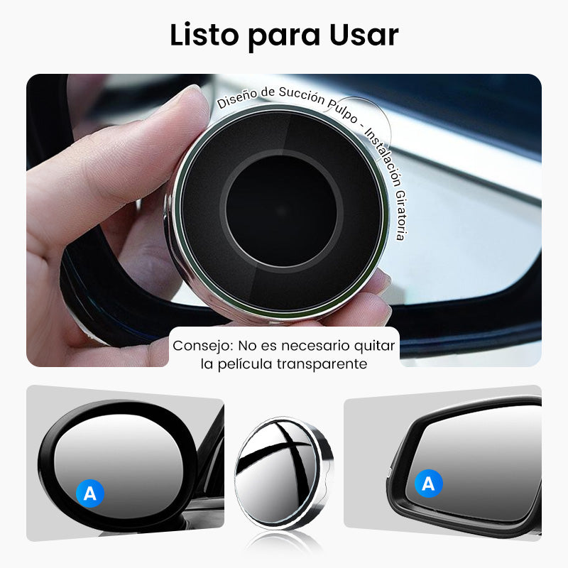 Espejo de punto ciego para automóvil (1 PAR)