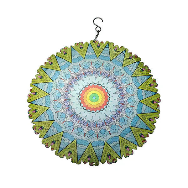 🔥 50% DE DESCUENTO 🔥 Campanas de Viento Coloridas con Mandala 3D – Decoración Relajante para Hogar y Jardín 🌈🌀✨