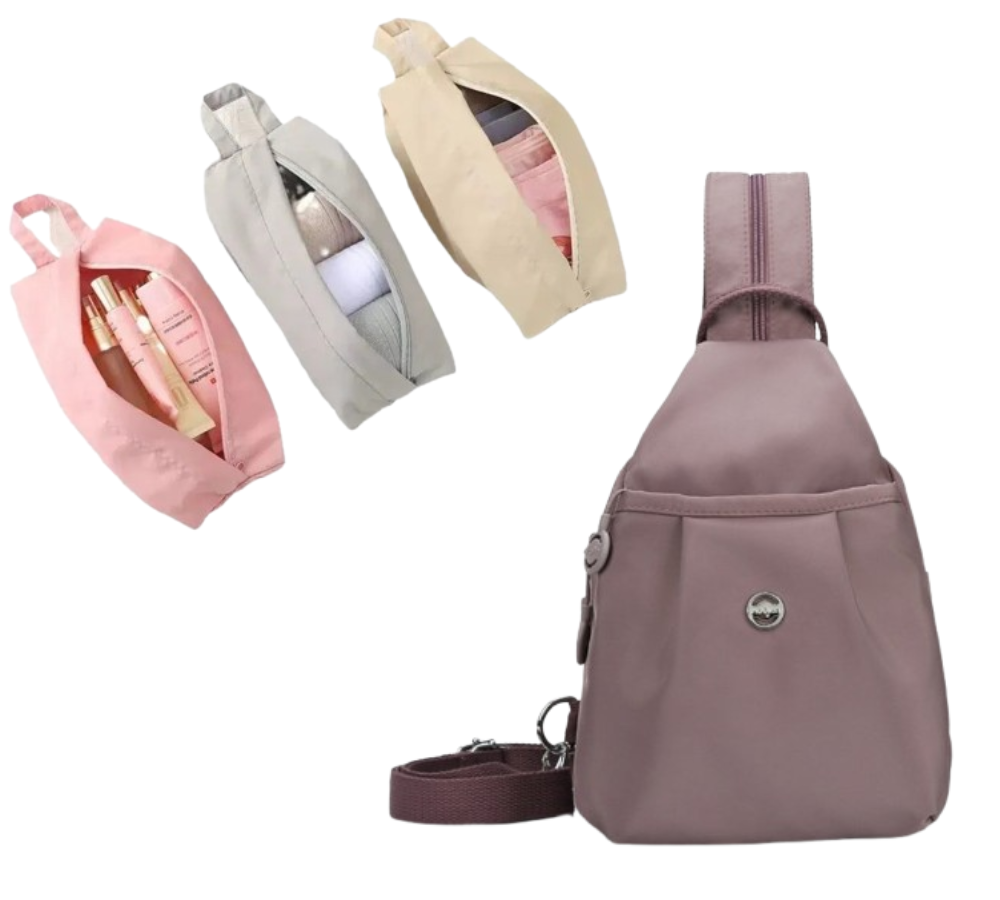 🎒✨ Mochila Convertible con Múltiples Bolsillos y Bolso Cruzado – Versatilidad, Estilo y Comodidad para Todos los Días 👜🌟