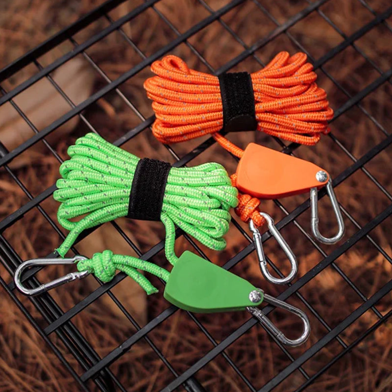 🪢 Cuerda de Camping Portátil, Ajustable y Fija – Ideal para Aventuras y Actividades al Aire Libre 🌳✨