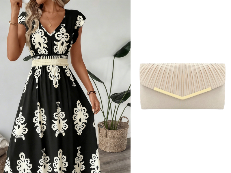 ⏰ ¡Oferta Limitada 50% OFF! 👗 Vestido Maxi Fluido con Estampado Barroco y Escote en V para Mujer – Elegancia y Comodidad Todo el Día 🏖️✨