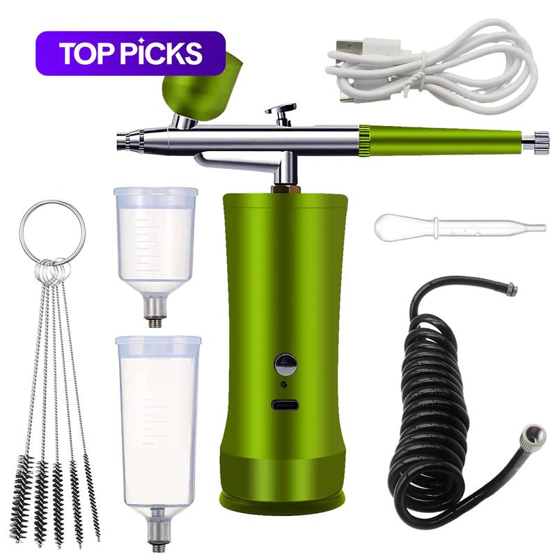 ⏰🔥 ¡Oferta Especial 50% OFF! 🎨 Kit Eléctrico de Cepillo de Aire – Compresor Integrado para Pintura Profesional ✨🖌️