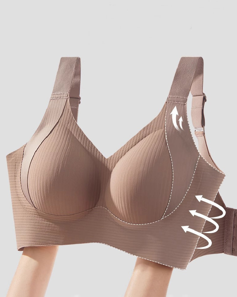 Sujetadores Push Up Sin Costuras para Mujer, Copa Completa, Sin Aros, Anticaída y Transpirables