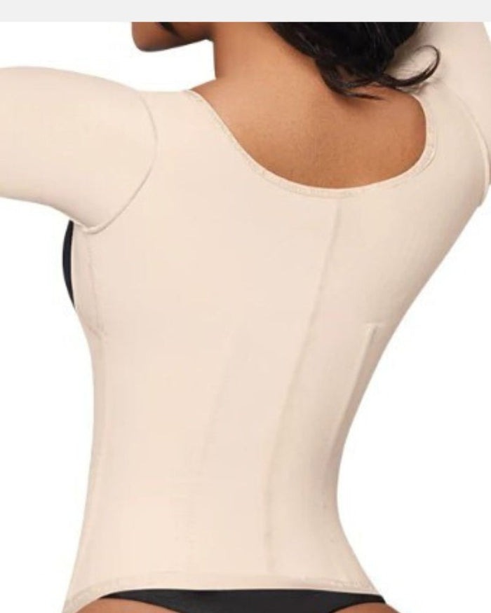 Shapshe® Top Faja de Compresión para Mujer, Cinturilla con Mangas Cortas y Bajo el Busto
