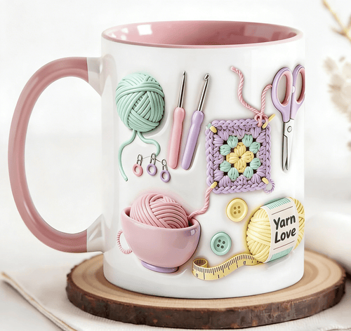 ⏰🔥 ÚLTIMO DÍA – ¡50% DE DESCUENTO! 🏆 Taza Yarn Love – Regalo Perfecto para Artesanos y Almas Creativas 💖 Más de 50.000 Unidades Vendidas ⚡ Casi Agotadas 💥