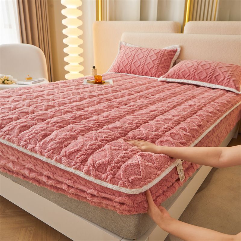 🛏️ Ropa de Cama Cálida de Franela Cepillada ❄️✨ ¡Con bolsillos profundos y esquinas antideslizantes para un descanso perfecto durante todo el año! 🛌🌙