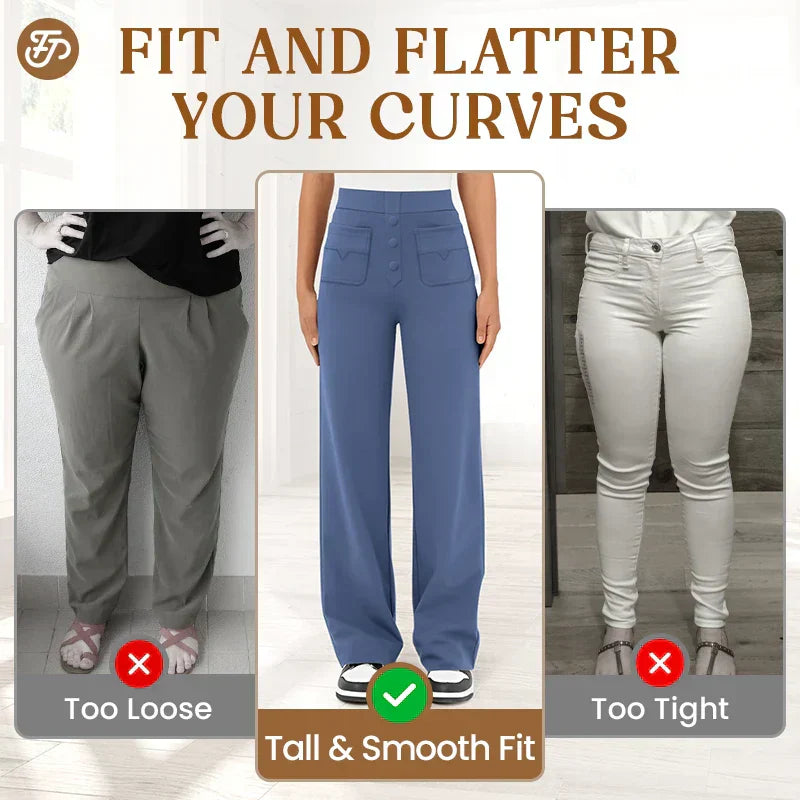👖✨ ¡OFERTA 50% OFF! Pantalones Stretch Cintura Alta – Comodidad Todo el Día