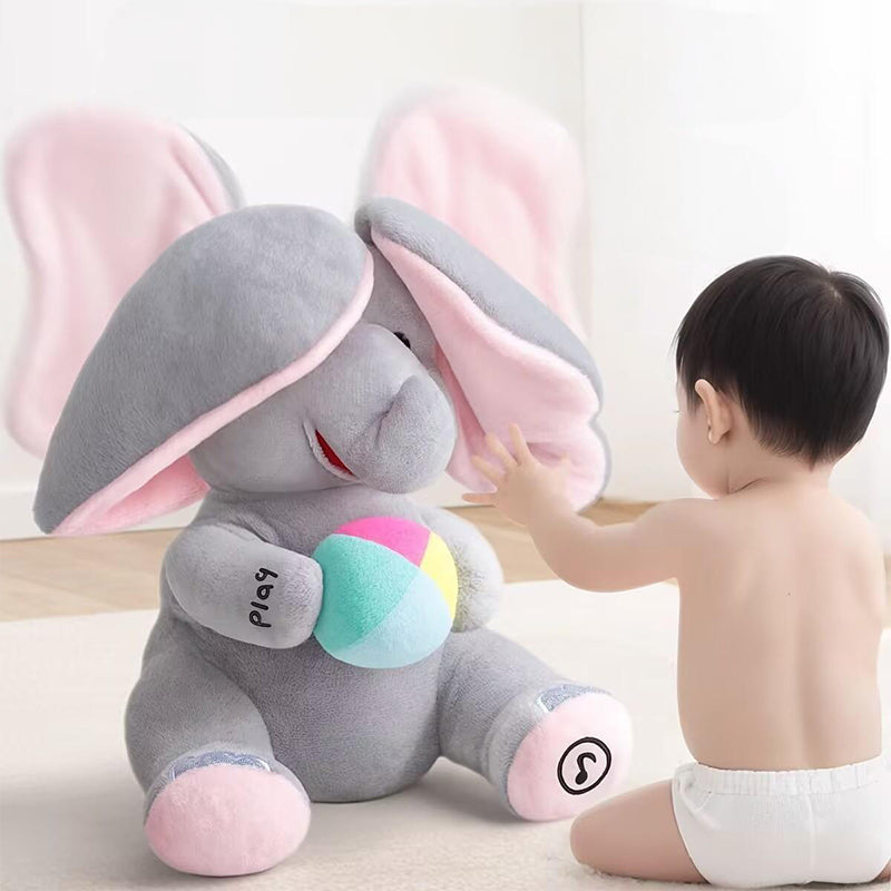 🐘 Lindo Elefante de Peluche que Juega a las Escondidas – Divertido y Tierno Compañero para Todos los Niños ✨🎉