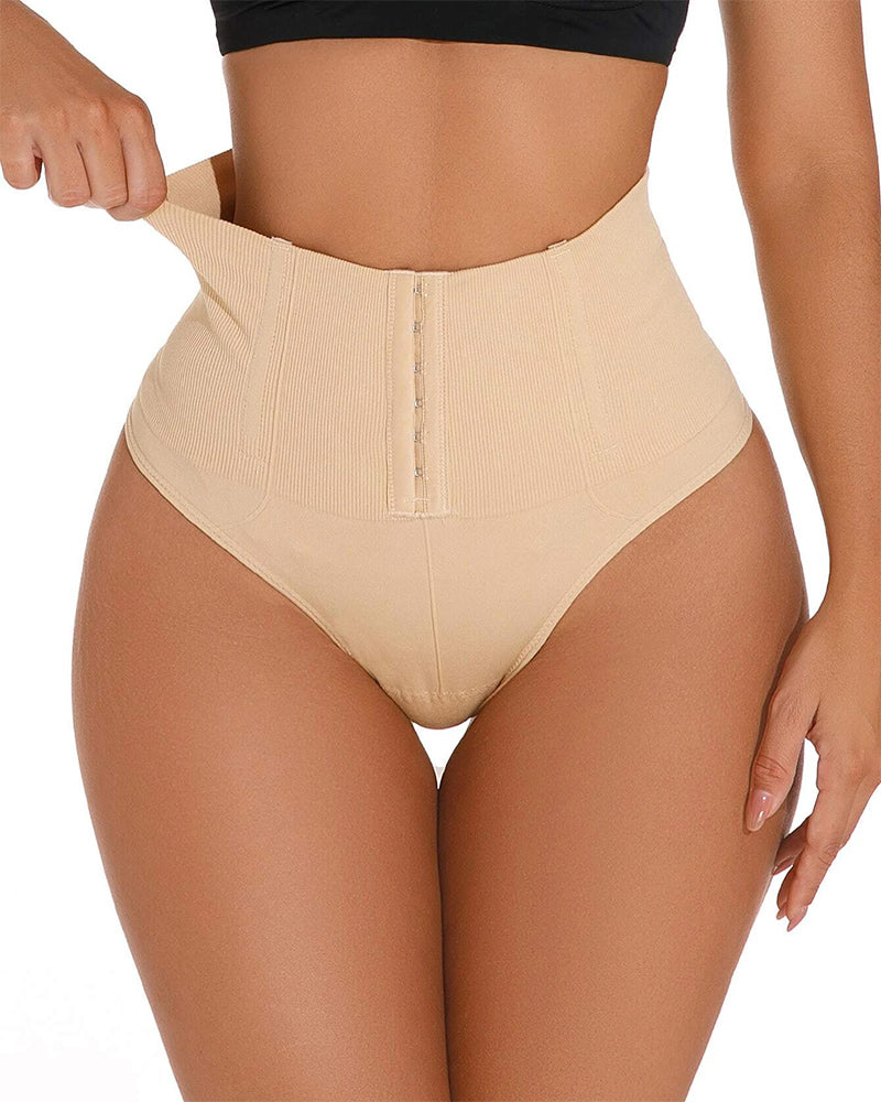 Braga Moldeadora Sin Costuras de Cintura Alta con Control de Abdomen y Diseño de Un Solo Botón
