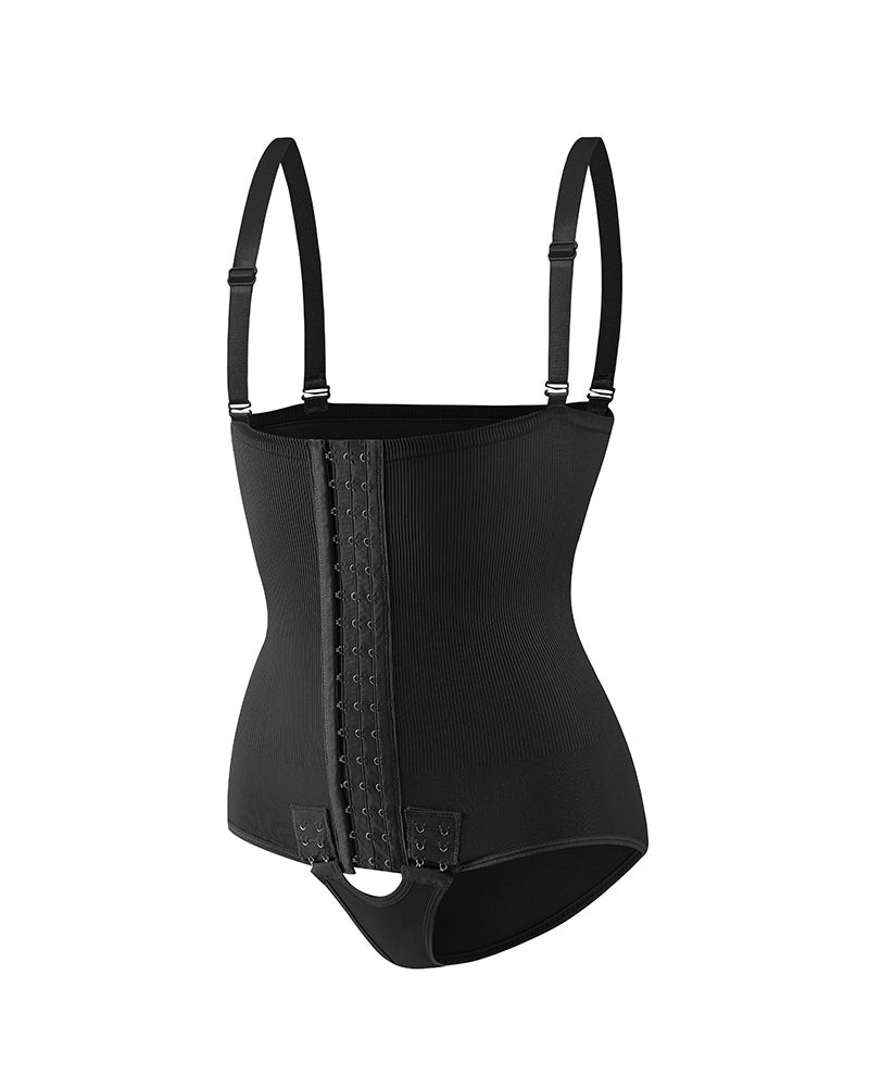 Modelador de Cintura Femenino con Control de Abdomen, Hebilla Ajustable y Apertura Frontal en el Busto