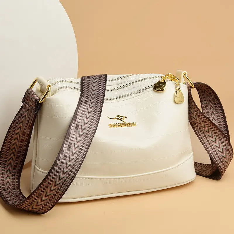 Bolso Casual Tejido Impermeable Aura Prisma Vértice, Organización Elegante y Ligereza Diaria