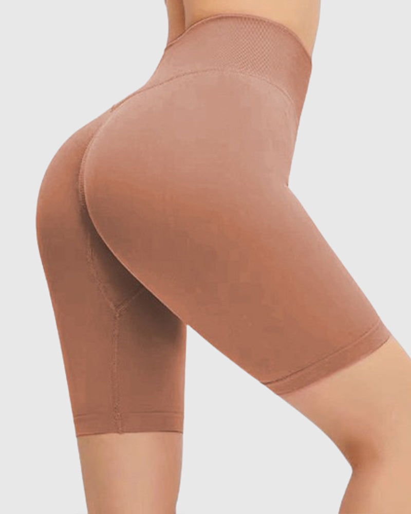 Shorts de Yoga de Cintura Alta, Sin Costuras, Levanta Glúteos