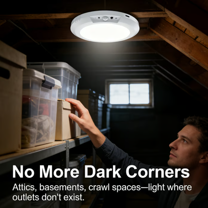 ⏰🔥 ¡50% DE DESCUENTO POR TIEMPO LIMITADO! 💡 Luz LED Recargable con Sensor de Movimiento – Ilumina tu Hogar de Forma Inteligente ✨🏠