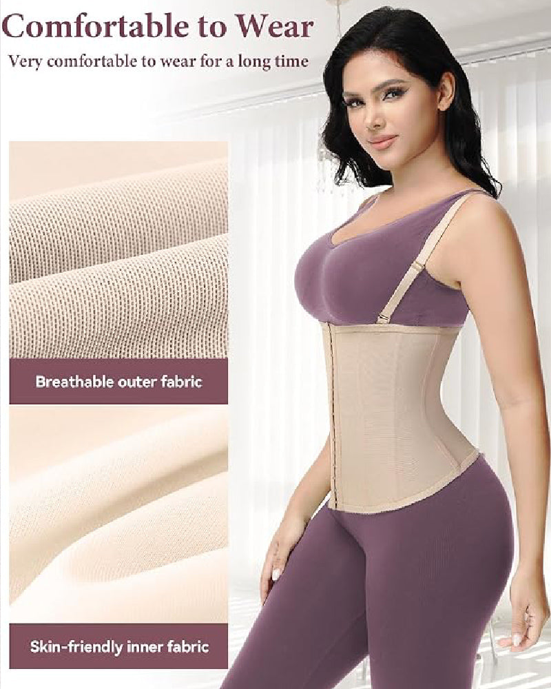Shapshe® Faja Cinturilla Moldeadora de Uso Diario con Tirantes Removibles Corset Ajustable para Control de Abdomen