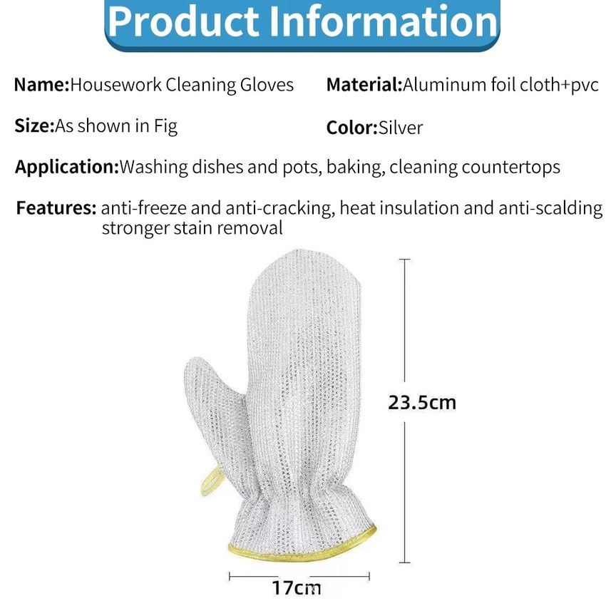 🧤✨ Guantes de Alambre para Lavar Platos – Resistentes a Cortes, Flexibles y Duraderos 🔥