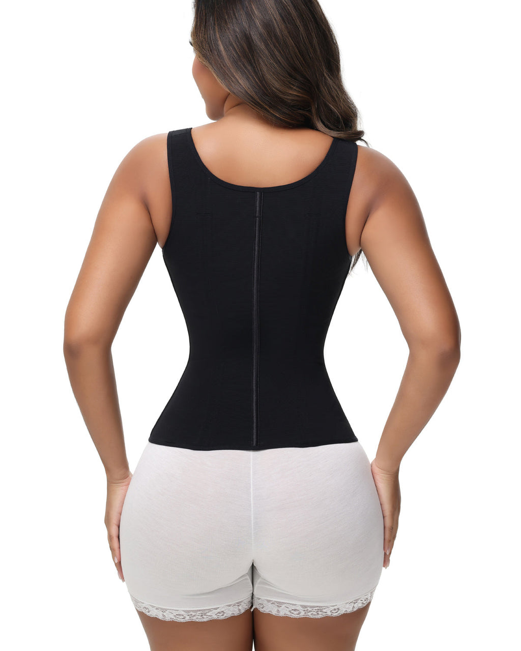Shapshe® Fajas Colombianas Trainer de Cintura con Cremallera Frontal, Varillas de Acero y Control de Abdomen