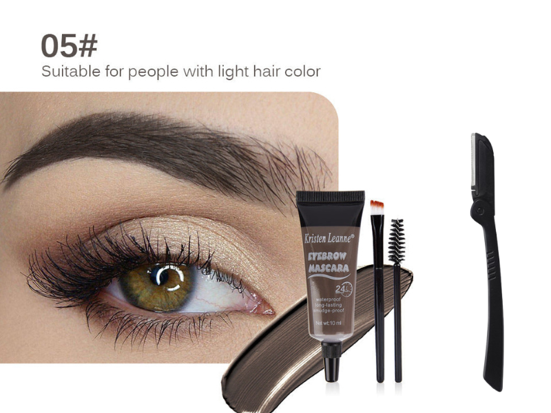 🌟✨ Tinte para Cejas Waterproof de 24H – Fórmula Natural, Resistente al Agua, ¡Con Cepillo Incluido para un Diseño Perfecto! 🖌️💖