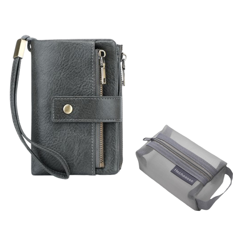 👛 Cartera Triple con Bloqueo RFID – Estilo Retro y Seguridad para tu Día a Día 💼✨