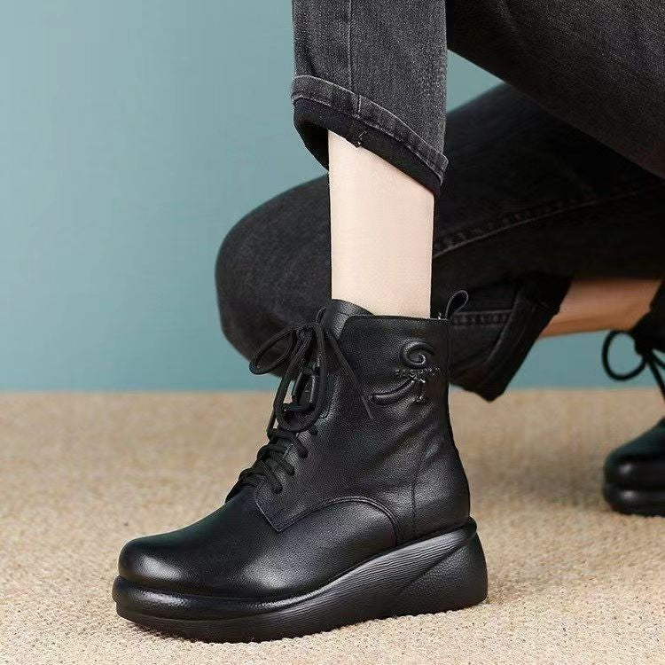 Botas Ortopédicas Cuero Impermeable Nube Camino Serenidad, Comodidad Superior y Protección Todo Clima