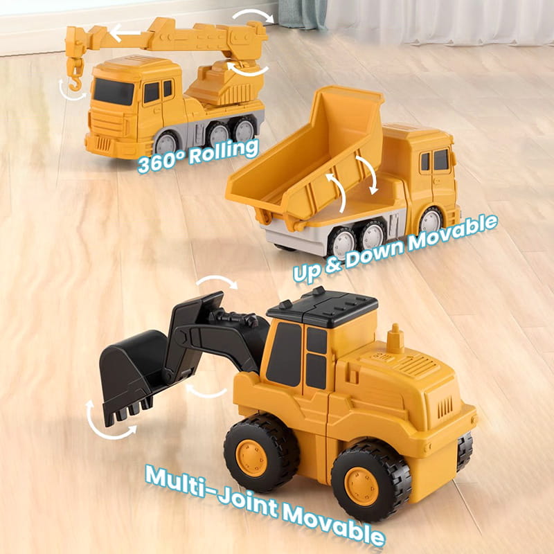 🔥 Gran oferta 50% de descuento 🔥 Juguetes de ensamblaje de autos de ingeniería de transformación magnética