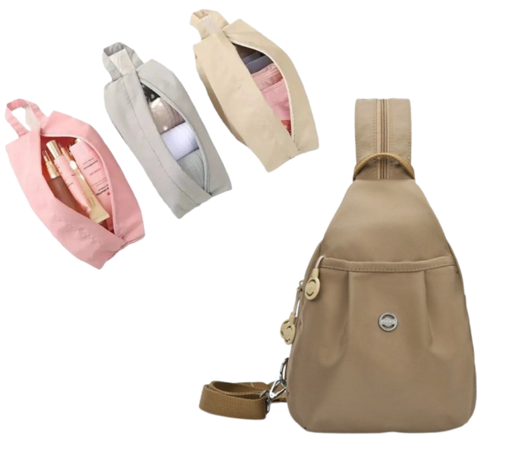 🎒✨ Mochila Convertible con Múltiples Bolsillos y Bolso Cruzado – Versatilidad, Estilo y Comodidad para Todos los Días 👜🌟