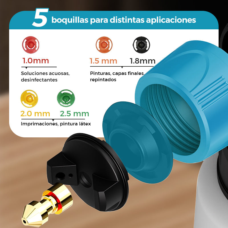 🎨 Pulverizador de Pintura Inalámbrico – Potente y Rápido, Acabado Profesional en Minutos 🚀✨