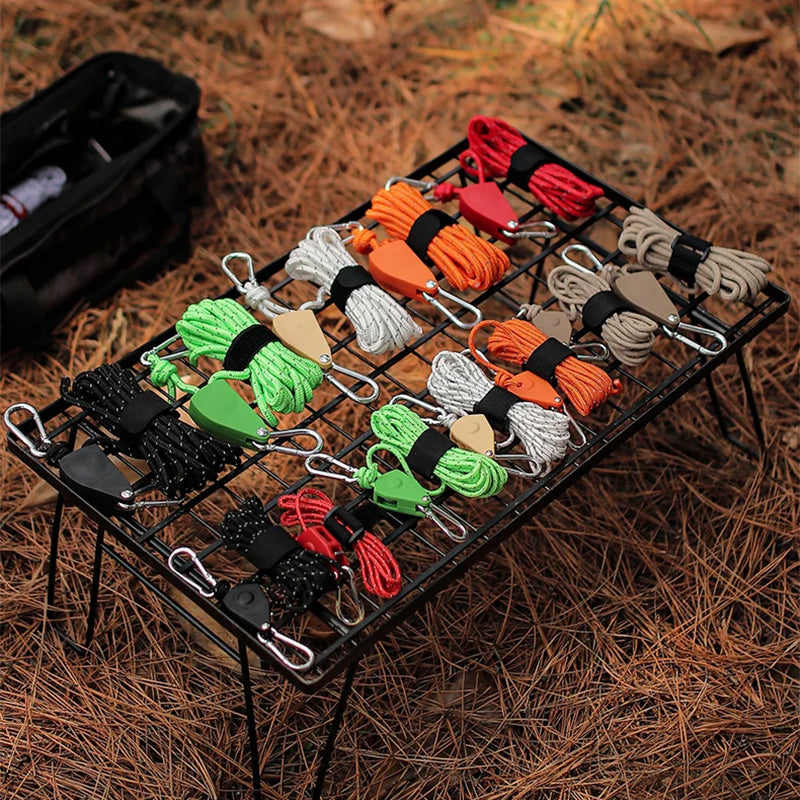 🪢 Cuerda de Camping Portátil, Ajustable y Fija – Ideal para Aventuras y Actividades al Aire Libre 🌳✨
