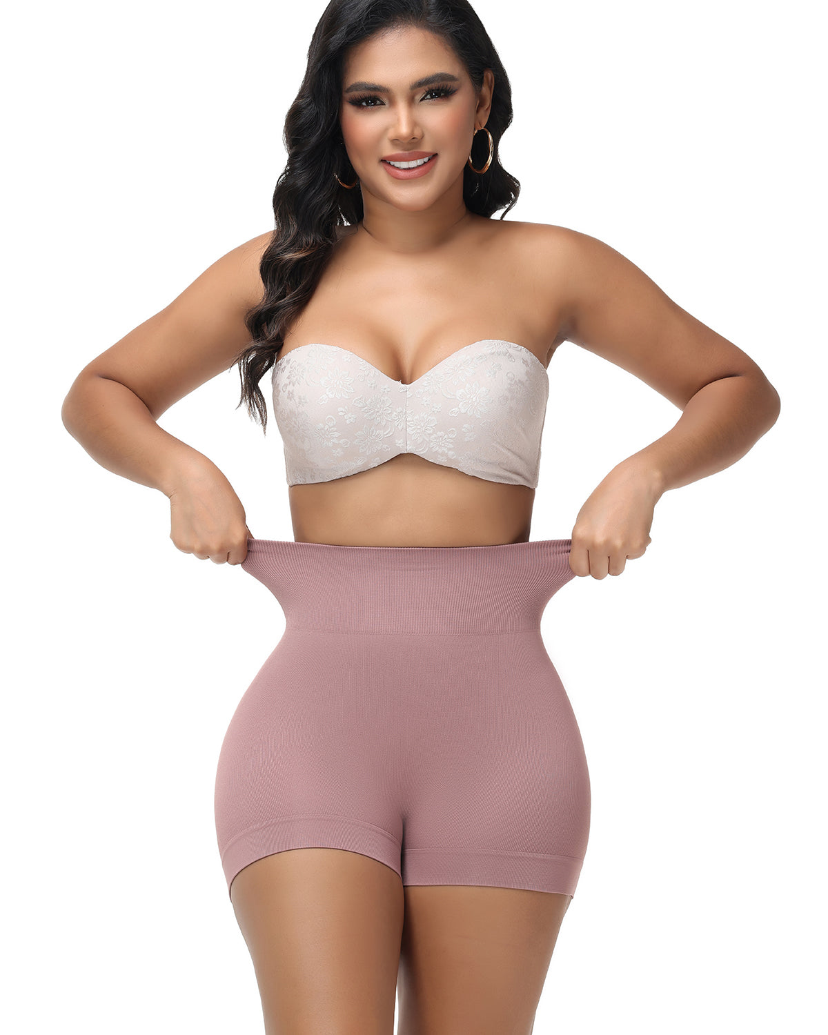 Shorts moldeadores femeninos sin costuras para levantar glúteos, moldear el cuerpo, lisos y anti-deslizantes
