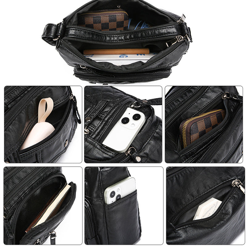 Bandolera Cuero Suave Esencia Cumbre Prisma, Elegancia y Funcionalidad en Cada Detalle