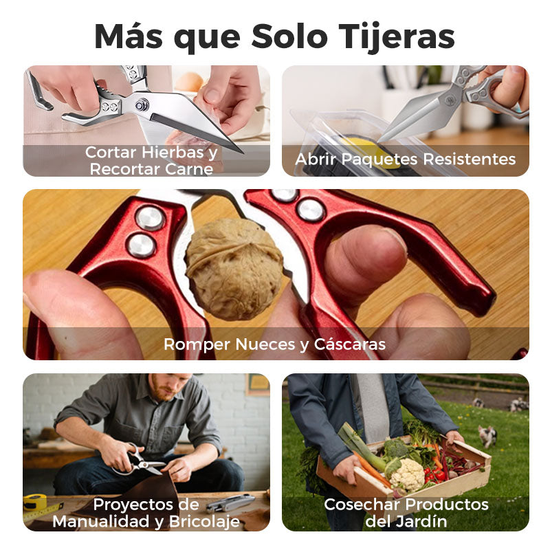 🔥 ¡50% DE DESCUENTO! 🔥 ✂️ Tijeras de Cocina Multifuncionales de Uso Intensivo – Corte Potente, Todo-en-Uno, Resistentes y Prácticas para el Día a Día 🍗🥬🛠️