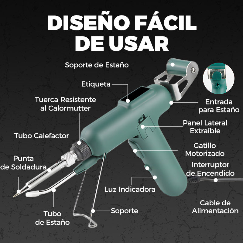 🔥⚡ Soldador Eléctrico de 80W – Calentamiento Rápido y Alta Eficiencia para Reparaciones Precisas 🔧✨