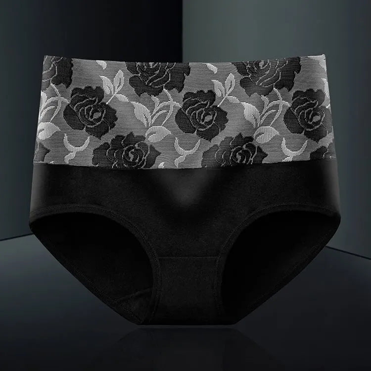 🌸Evento por tiempo limitado, compre 5 y obtenga 5 gratis🌸Ropa interior de algodón antibacteriano e higroscópico adelgazante abdominal de cintura alta