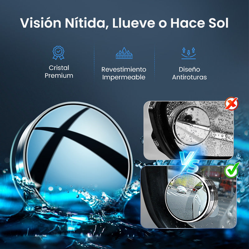 Espejo de punto ciego para automóvil (1 PAR)
