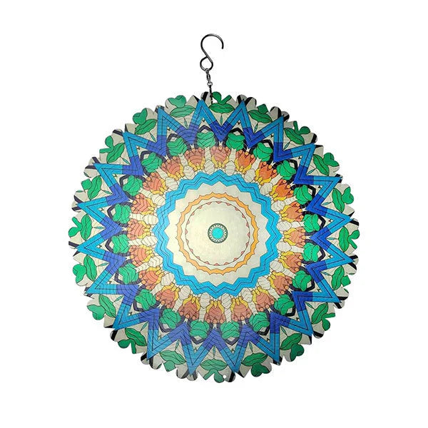 🔥 50% DE DESCUENTO 🔥 Campanas de Viento Coloridas con Mandala 3D – Decoración Relajante para Hogar y Jardín 🌈🌀✨