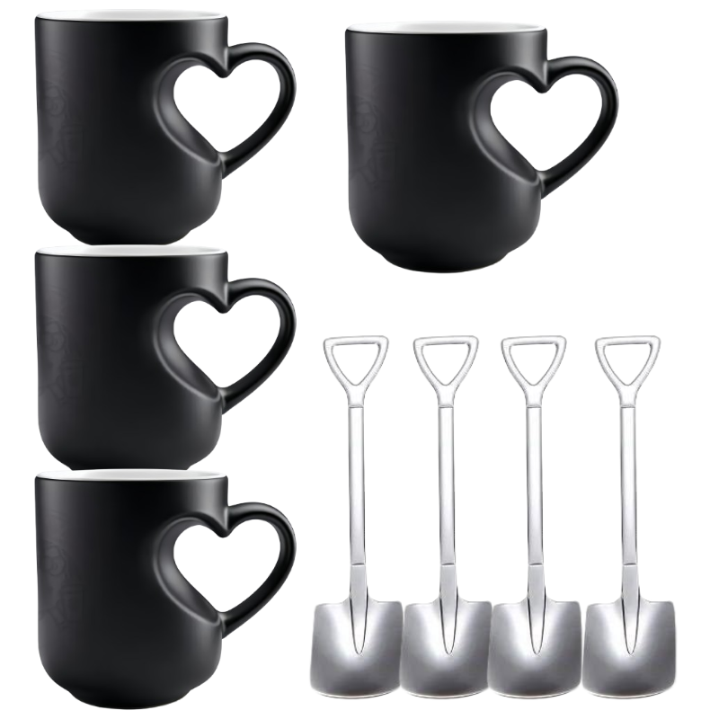 ⏰🔥 ¡50% DE DESCUENTO POR TIEMPO LIMITADO! ☕ Taza de Cerámica que Cambia de Color – Asa en Forma de Corazón para Momentos Mágicos 💖✨