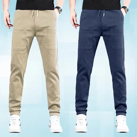🔥👖 Pantalones Cargo Altos, Elásticos y Duraderos con Múltiples Bolsillos 💼✨