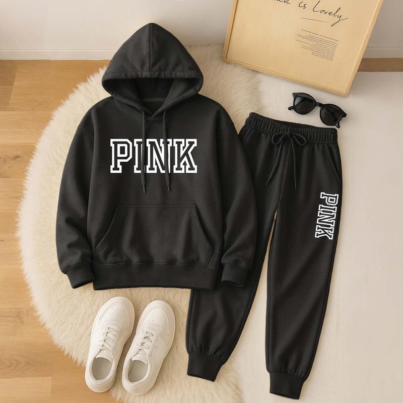 👚✨ Conjunto de Sudadera con Capucha Oversize y Pantalones de Chándal para Mujer – Comodidad y Estilo Casual para tu Día a Día 🌸💖