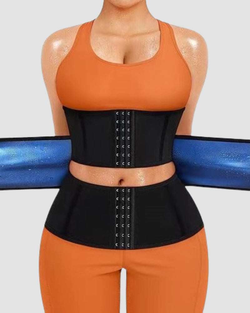 Faja Deportiva Entrenadora de Cintura para Mujeres, Sudadera para Pérdida de Peso, Modeladora de Abdomen, Corsé Sauna