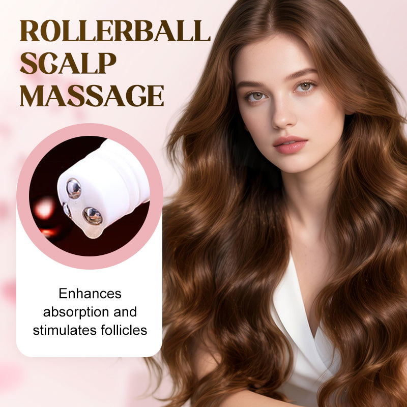 🌿✨ Esencia Herbaria Anticaída con Aplicador de Bola 💆‍♀️💚 Fortalece el Cabello • Estimula el Crecimiento • Cuidado Natural del Cuero Cabelludo 🌱💫