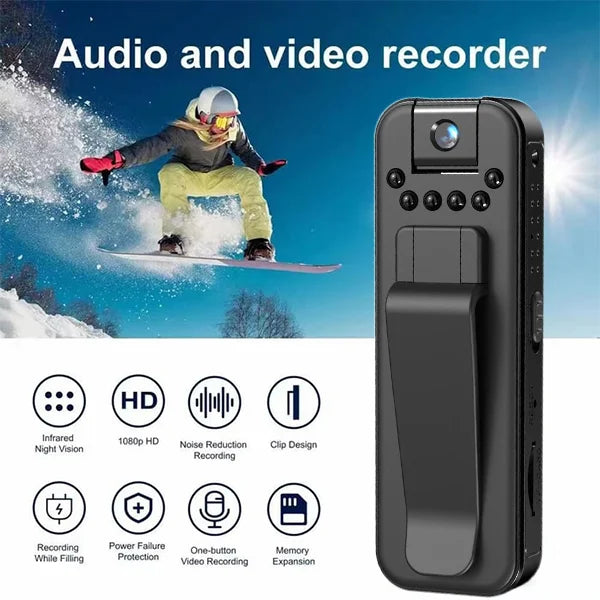🔥 ¡50% DE DESCUENTO! Mini Cámara Deportiva Portátil HD 1080P – Graba tus Aventuras con Alta Definición 📹✨