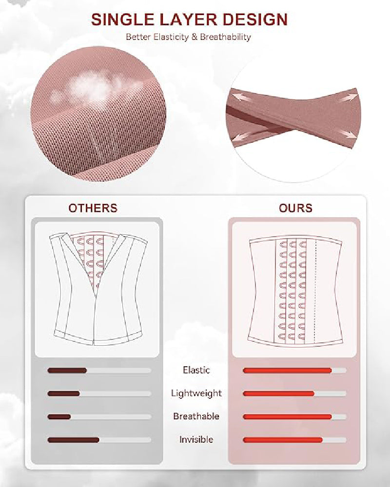 Shapshe® Chaleco Moldeador de Cintura Sin Costuras con Control Abdominal, Corsé de Compresión para Entrenamiento