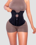 Trainer reductor de cintura con 29 huesos de acero, gancho y cierre, control de abdomen, corsé cincher